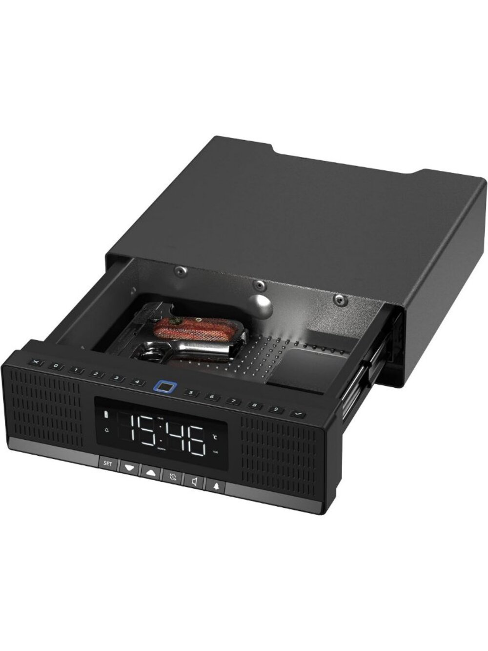 Biometric Fingerprint Safe for Handguns & Valuables, Portable Anti-Theft Lock